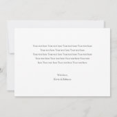 Moderne Typografie Custom Foto Birth Ankündigung (Rückseite)