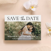 Moderne Typografie Custom QR CODE Foto Wedding Save The Date