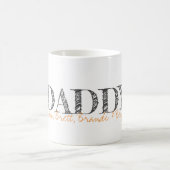 Moderne Typografie DADDY Kids NAMES Keepake Verwandlungstasse (Mittel)