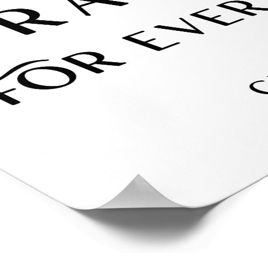 Moderne Typografie Dankbarkeit Poster (Ecke)