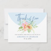 Moderne Typografie Danke farbenfrohe Blume (Vorderseite)