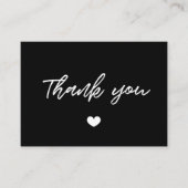 Moderne Typografie Danke für die Beipackkarte Visitenkarte (Vorderseite)