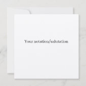 Moderne Typografie Dankeschön-Karte Dankeskarte (Rückseite)