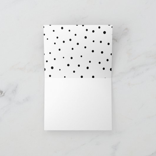 Moderne Typografie | Dankeschön Note Card Dankeskarte (Innenseite)