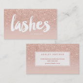 Moderne Typografie der Peitschenschönheit erröten Visitenkarte (Vorne/Hinten)