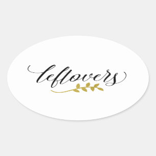 Moderne Typografie der Rest- und Ovaler Aufkleber