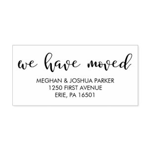 Moderne Typografie, die wir uns bewegt haben Gummistempel