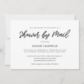 Moderne Typografie-Dusche per Post Einladung (Vorderseite)