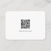 Moderne Typografie E-Mail UAWG Gold-Script QR-Code Begleitkarte (Rückseite)