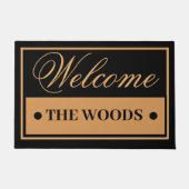 Moderne Typografie Ehepaar Geschenke Fußmatte (Vorderseite)