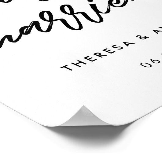 Moderne Typografie Ehescheidung Poster (Ecke)