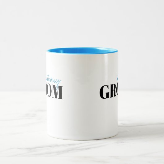 Moderne Typografie Einfache Personalisierte Tasse (Mittel)