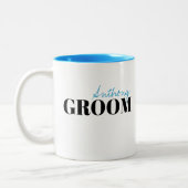Moderne Typografie Einfache Personalisierte Tasse (Links)