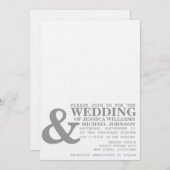 Moderne Typografie Einladung (Vorne/Hinten)