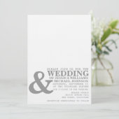 Moderne Typografie Einladung (Stehend Vorderseite)