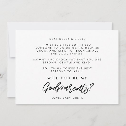 Moderne Typografie Einladung (Vorderseite)