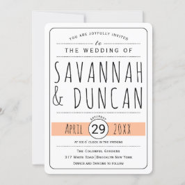 Moderne Typografie Einladung