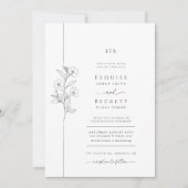 Moderne Typografie - Einladung mit Foto (Vorderseite)