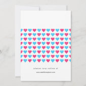 Moderne Typografie Einladung mit kühlen Schriftart (Rückseite)