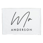 Moderne Typografie elegante Drehbücher und Geschen Kissenbezug (Vorderseite-Links)