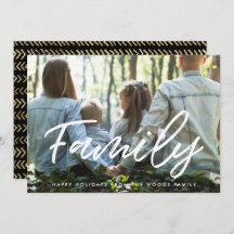 Moderne Typografie Familienweihnachtsferien