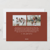 Moderne Typografie - Farbblock Foto Weihnachten (Rückseite)