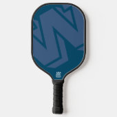 Moderne Typografie - Farbname Cool Pickleball Schläger (Rückseite)