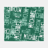 Moderne Typografie Fleecedecke (Vorderseite (Horizontal))