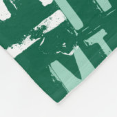 Moderne Typografie Fleecedecke (Ecke)