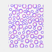 Moderne Typografie Fleecedecke (Vorderseite)