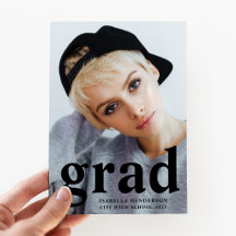 Moderne Typografie Foto Abschluss 