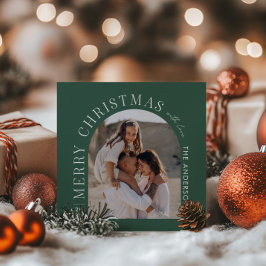 Moderne Typografie Foto Collage Grün Weihnachten