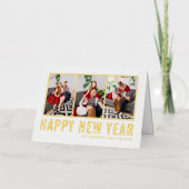 Moderne Typografie Foto Collage Happy New Year (Vorderseite)
