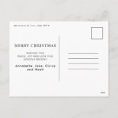 Moderne Typografie-Foto-Collage Weihnachten (Rückseite)