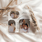 Moderne Typografie-Foto-Collage Weihnachten