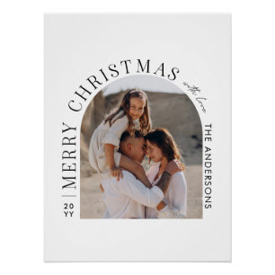Moderne Typografie-Foto-Collage Weihnachten Poster