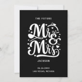 Moderne Typografie-Foto Hochzeit Save The Date (Vorderseite)