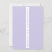 Moderne Typografie Foto Hochzeit Save The Date (Rückseite)