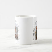 Moderne Typografie - Foto Weihnachten Kaffeetasse (Mittel)