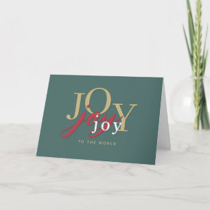 Moderne Typografie Freude der Welt Weihnachten