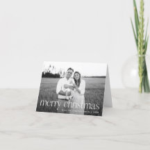 Moderne Typografie Frohe Weihnachten 2 Foto