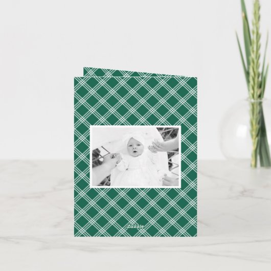 Moderne Typografie Frohe Weihnachten 2 Foto Urlaub (Rückseite)