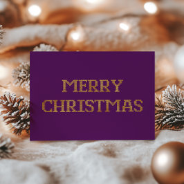 Moderne Typografie Frohe Weihnachtsfoilkarte Folien Feiertagskarte