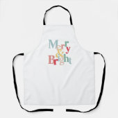 Moderne Typografie fröhlich und hell Schürze (Vorderseite)