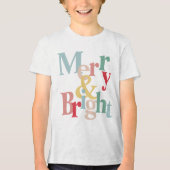 Moderne Typografie fröhlich und hell Tri-Blend Shirt (Vorderseite)