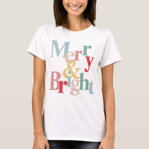 Moderne Typografie Fröhliche und helle T-Shirt