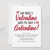 Moderne Typografie - Galentinstag Einladung (Vorderseite)