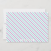 Moderne Typografie Girl Baby Dusche, Sprinkle Einladung (Rückseite)