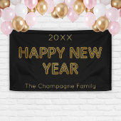 Moderne Typografie glücklich Neues Jahr Banner