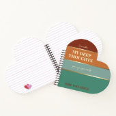 Moderne Typografie Gold Elegantes Pocket Notebook Notizblock (Innenseite)